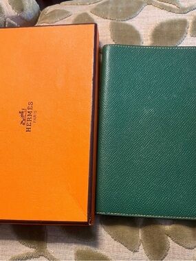 Hermes’ leather notebook cover